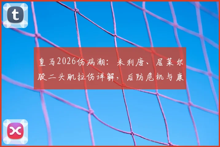 皇马2026伤病潮：米利唐、居莱尔股二头肌拉伤详解，后防危机与康复时间表